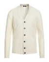 +39 Masq Man Cardigan White Size 44 Wool