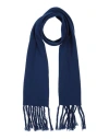 +39 Masq Man Scarf Navy Size - Wool In Navy Blue
