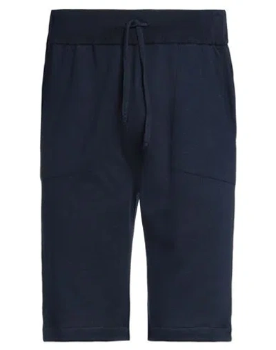 +39 Masq Man Shorts & Bermuda Shorts Navy Blue Size Xxl Cotton
