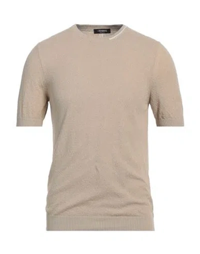 +39 Masq Man Sweater Beige Size 36 Cotton, Polyamide