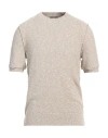 +39 Masq Man Sweater Beige Size 40 Cotton, Polyamide