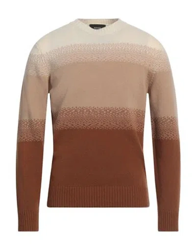 +39 Masq Man Sweater Beige Size 40 Merino Wool