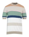 +39 Masq Man Sweater Beige Size 40 Organic Cotton In Beige