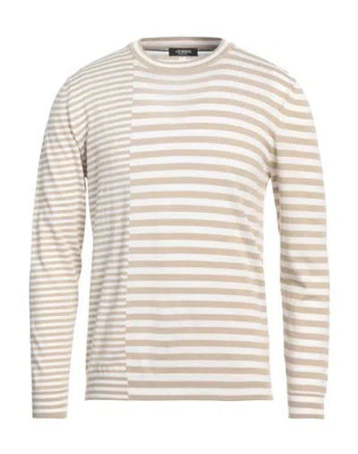 +39 Masq Man Sweater Beige Size 44 Organic Cotton