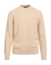 +39 Masq Man Sweater Beige Size 46 Wool
