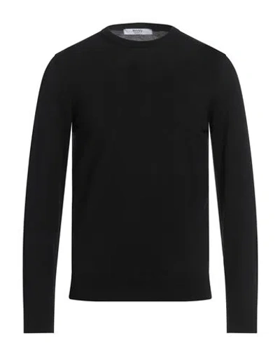 +39 Masq Man Sweater Black Size 38 Merino Wool In Black