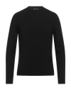 +39 Masq Man Sweater Black Size 38 Wool