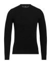 +39 Masq Man Sweater Black Size 46 Merino Wool In Black
