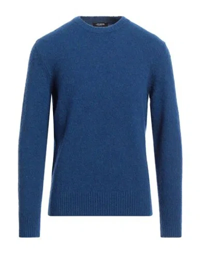 +39 Masq Man Sweater Blue Size 42 Wool