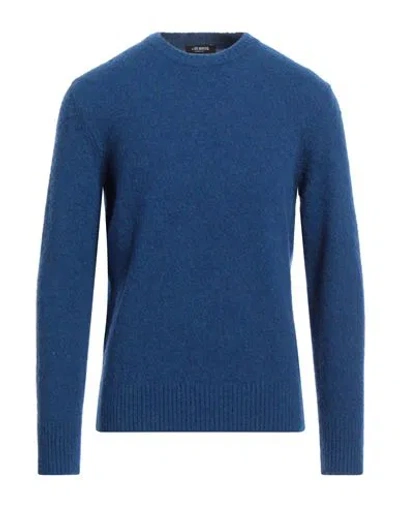+39 Masq Man Sweater Blue Size 44 Wool