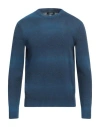 +39 Masq Man Sweater Blue Size 44 Linen, Cotton