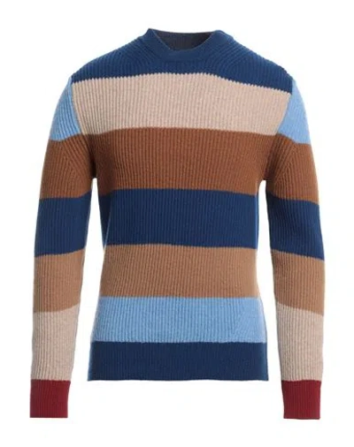 +39 Masq Man Sweater Blue Size 46 Wool