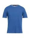 +39 Masq Man Sweater Bright Blue Size S Cotton