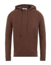 +39 Masq Man Sweater Brown Size 42 Wool