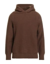 +39 Masq Man Sweater Brown Size 44 Polyamide, Acrylic, Wool