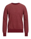 +39 Masq Man Sweater Burgundy Size 42 Wool