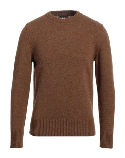 +39 MASQ +39 MASQ MAN SWEATER CAMEL SIZE 42 WOOL