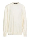 +39 Masq Man Sweater Cream Size 50 Merino Wool