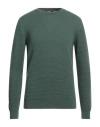 +39 Masq Man Sweater Dark Green Size 44 Merino Wool