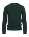 +39 Masq Man Sweater Emerald Green Size 46 Wool
