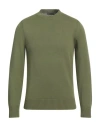 +39 Masq Man Sweater Green Size 46 Cotton In Green