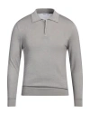 +39 Masq Man Sweater Grey Size 36 Merino Wool In Gray