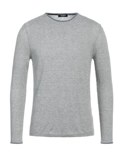 +39 Masq Man Sweater Grey Size 38 Linen, Cotton