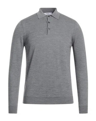 +39 Masq Man Sweater Grey Size 40 Merino Wool In Gray