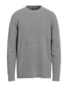 +39 Masq Man Sweater Grey Size 44 Cotton, Polyamide, Elastane