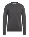 +39 Masq Man Sweater Lead Size 42 Merino Wool In Grey