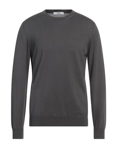+39 Masq Man Sweater Lead Size 42 Merino Wool In Grey
