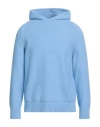 +39 Masq Man Sweater Light Blue Size 44 Polyamide, Acrylic, Wool