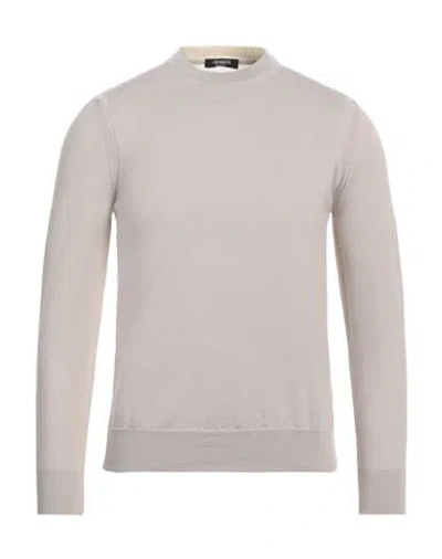 +39 Masq Man Sweater Light Brown Size 36 Merino Wool In Beige