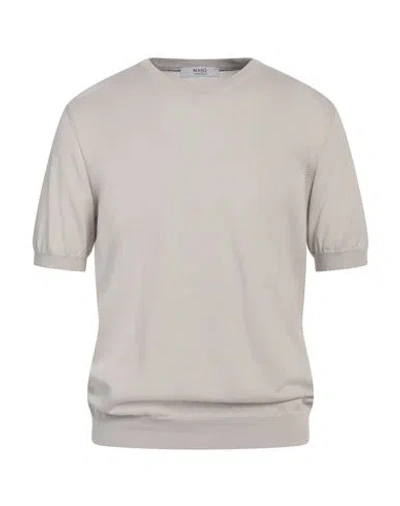 +39 Masq Man Sweater Light Grey Size 42 Cotton