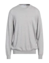 +39 Masq Man Sweater Light Grey Size 46 Merino Wool