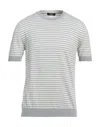 +39 Masq Man Sweater Light Grey Size Xl Cotton