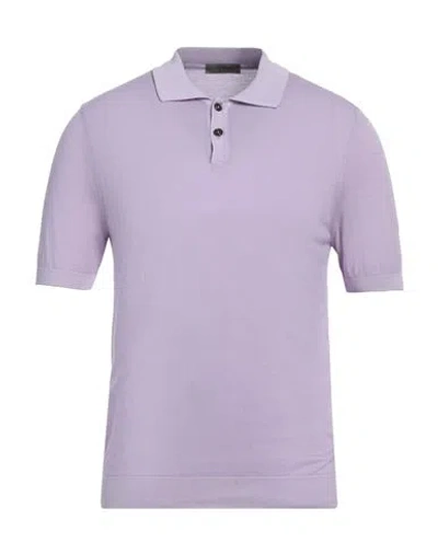 +39 Masq Man Sweater Lilac Size 38 Cotton