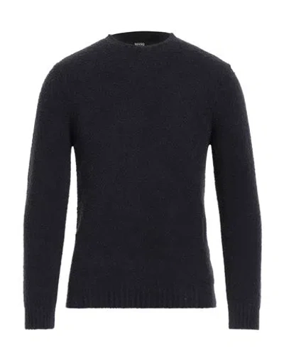 +39 Masq Man Sweater Midnight Blue Size 36 Cotton, Polyamide, Elastane