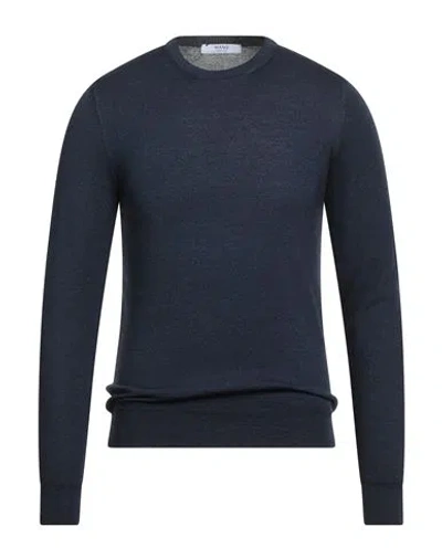 +39 Masq Man Sweater Midnight Blue Size 36 Merino Wool