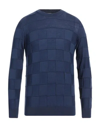 +39 Masq Man Sweater Midnight Blue Size 36 Merino Wool