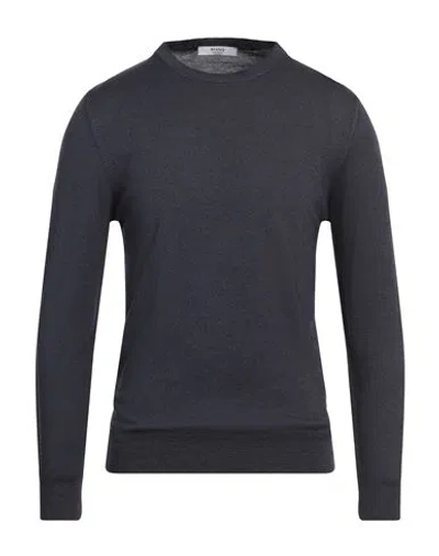 +39 Masq Man Sweater Midnight Blue Size 44 Merino Wool