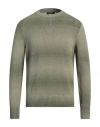 +39 Masq Man Sweater Military Green Size 40 Linen, Cotton