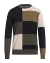 +39 Masq Man Sweater Military Green Size 36 Wool