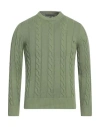 +39 Masq Man Sweater Military Green Size 46 Cotton