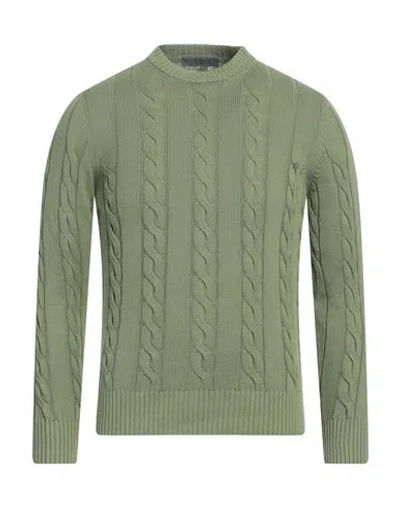 +39 Masq Man Sweater Military Green Size 46 Cotton