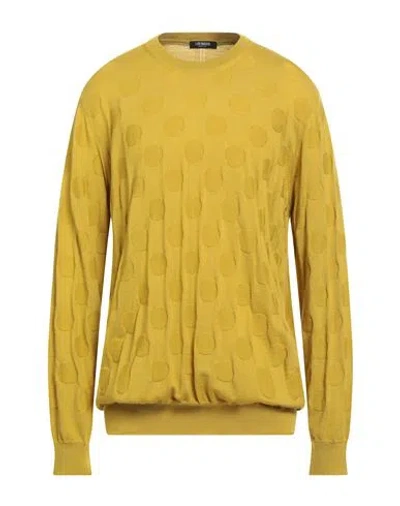 +39 MASQ +39 MASQ MAN SWEATER MUSTARD SIZE 52 MERINO WOOL