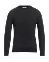 +39 Masq Man Sweater Navy Size 40 Wool In Navy Blue