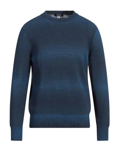 +39 MASQ +39 MASQ MAN SWEATER NAVY SIZE 40 LINEN, COTTON