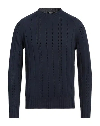 +39 Masq Man Sweater Navy Size 42 Cotton