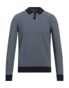 +39 Masq Man Sweater Navy Size 42 Organic Cotton In Navy